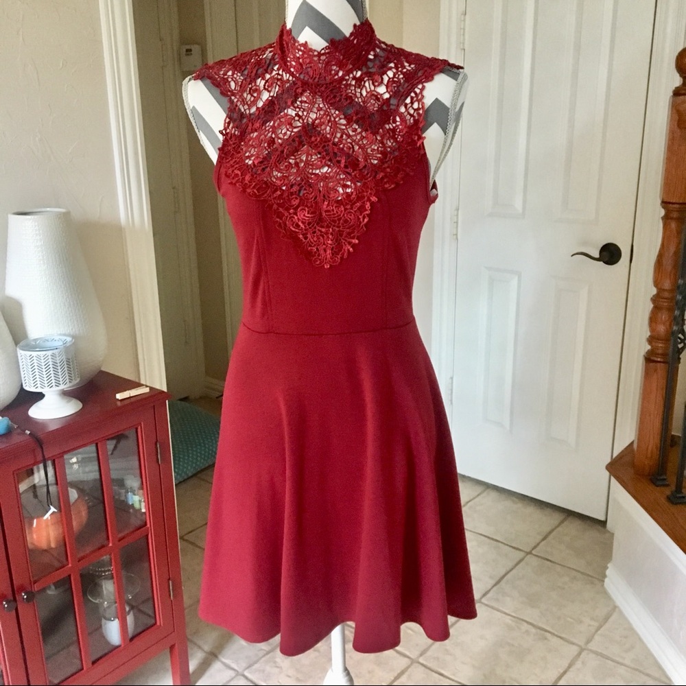 NEW Pointe Crochet Skater Dress